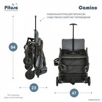 Коляска прогулочная «книга» Pituso Camino (темно-серый)