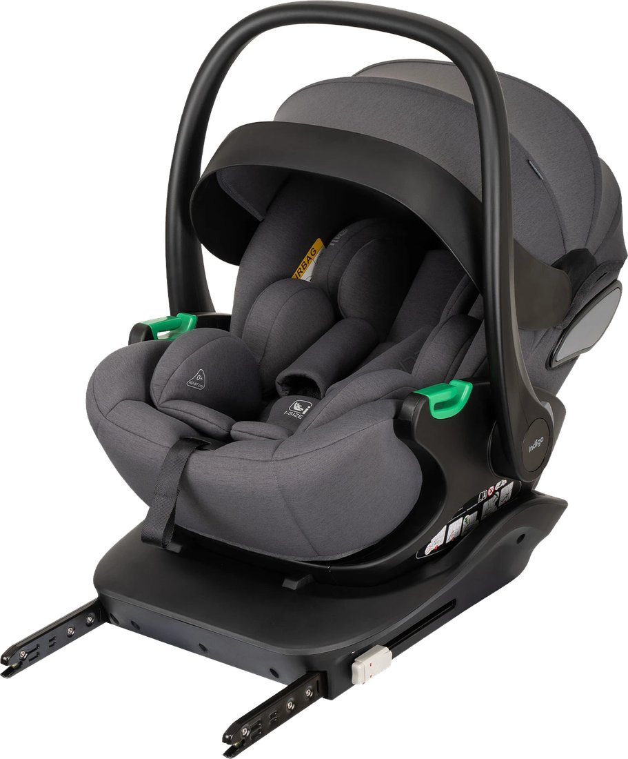 

Детское автокресло Indigo Techno Isofix I-Size 0+ (серый)