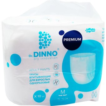 Трусы-подгузники для взрослых Dr.Dinno Premium M (10 шт)