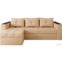 Угловой диван Настоящая мебель Константин с декором (боннель, бежевый)