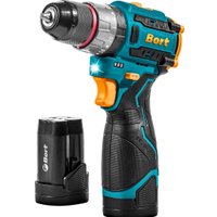 Ударная дрель-шуруповерт Bort BAB-16U 93414882 (с 2-мя АКБ, кейс)