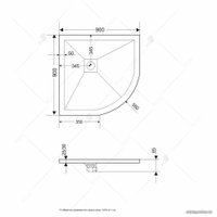 Душевой поддон RGW ST/R-0100G 16153100-02 100x100