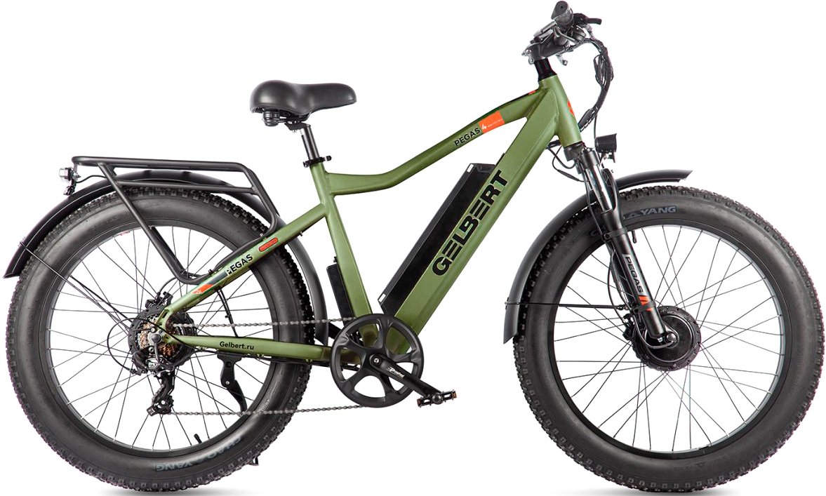 

Электровелосипед Gelbert Pegas 4 DUAL PRO MAX (хаки)