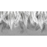 Фотообои Citydecor Пальмовые листья с защитным покрытием (серые гранж) 500x260