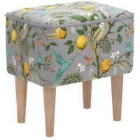 Пуф MONOFIX Одос Принт пуф (лимон светло-серый/микровелюр)