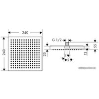 Верхний душ Axor ShowerSolutions 10924000