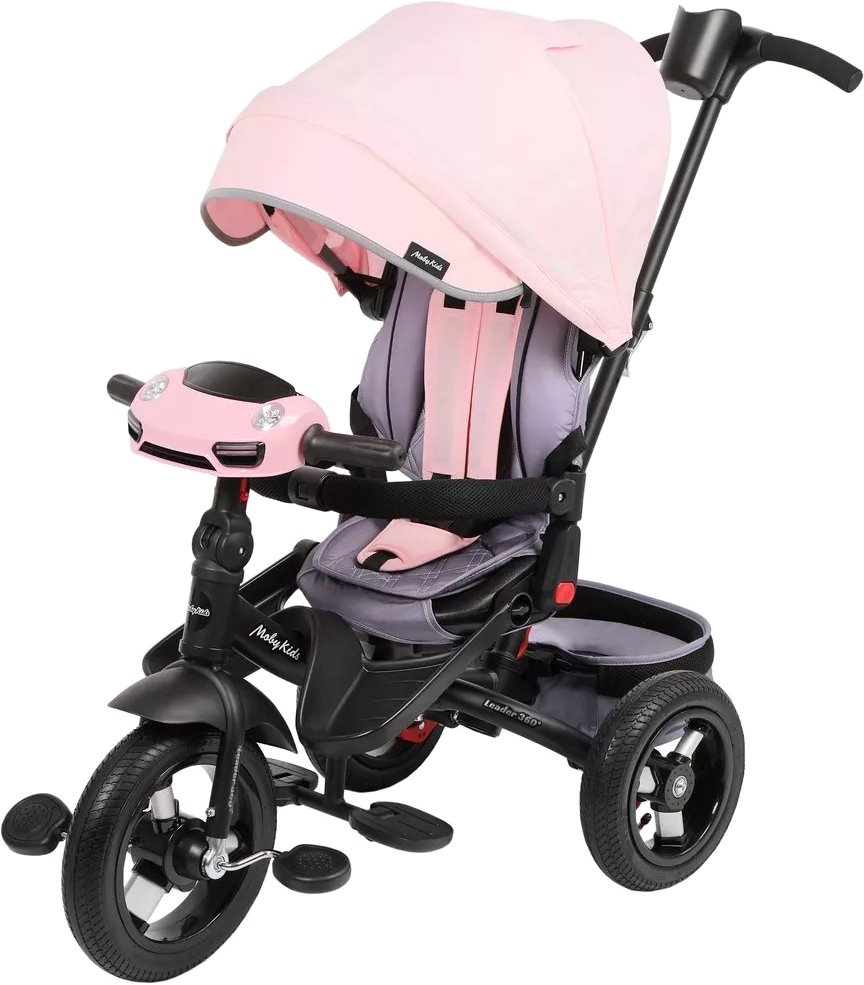 

Детский велосипед Moby Kids Leader 360 12x10 AIR Car 641485 (розовый)