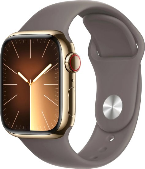 Apple Watch Series 9 LTE 41 мм (, złoty/ciemnoszary, /M)