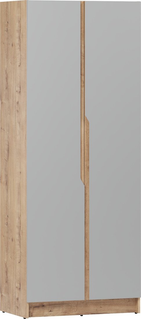 

Шкаф распашной ЭлиГард Aura 2D (дуб вотан/дымчатый алмаз)