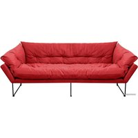 Диван Brioli Анико трехместный (велюр, luna 36)