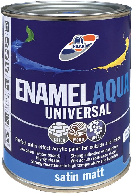 

Эмаль Рижский лакокрасочный завод Enamel Aqua Universal База 1 0.9л