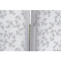 Мини рулонные шторы Delfa СРШ 01МД 2461 34x170 (рисунок лира, белый/серый)