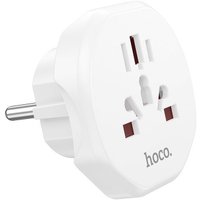 Адаптер Hoco AC6 EU (белый)