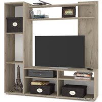 Стенка Modern Прага (серый дуб/белый)