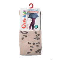 Колготки Conte-kids Tip-Top с леопард. рис. 14С-79СП (р. 128-134, серый-бежевый 513) в Гомеле