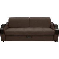 Диван Сириус Лидер-6 НПБ 225x110 (Eva 26 велюр коричневый)