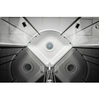 Душевая кабина Saniteco SNT-90 90х90 (черный/прозрачное стекло)