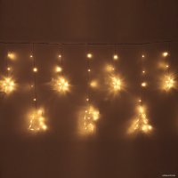 Гирлянда бахрома Серпантин Бахрома Волшебство 2.5 м 126 ламп LED (теплый белый)