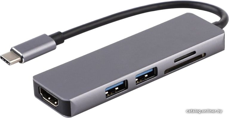 Док-станция USBTOP USB3.1 Type-C - 2xUSB3.0/HDMI/TF/SD