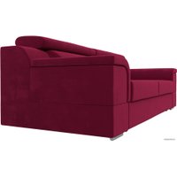Диван Лига диванов Лига-003 117112 (микровельвет бордовый)