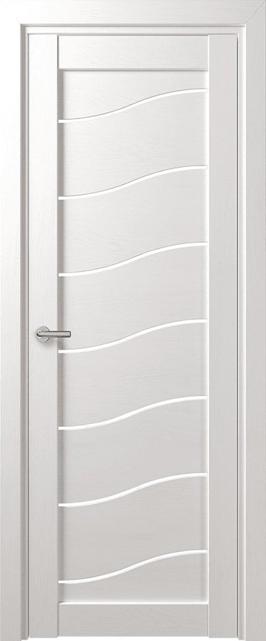 

Межкомнатная дверь Юркас Deform D2 ДО 60x200 (дуб шале снежный/lacobel белый лак)