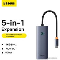 Док-станция Baseus UltraJoy Series 5-Port Hub Docking Station B00052801811-00