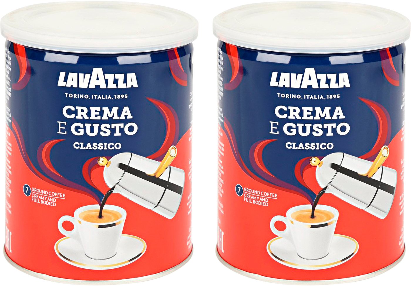 

Кофе Lavazza Crema e Gusto молотый в банке 2x250 г