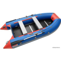 Моторно-гребная лодка Roger Boat Hunter Keel 3500 (малокилевая, синий/красный)