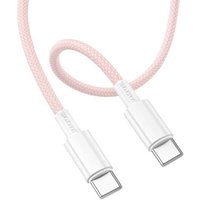 Кабель Borofone BX117 USB Type-C - USB Type-C (1 м, розовый)