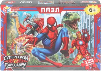Пазл Умные игры Супергерои vs Динозавры 4630395029735 (120 эл)