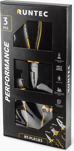 Набор пассатижей Runtec RT-PLR1B3 (3 предмета)