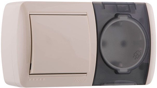 

Розетка Lezard Nata 710-0300-170 (кремовый)