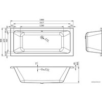 Ванна Lavinia Boho Pure 180x80 37100080