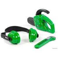 Набор инструментов игрушечных Полесье №25 91130 (бензопила, наушники, нож строительный)