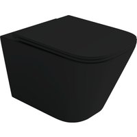 Унитаз подвесной Ceramica Nova Union CN4009T (черный матовый, с креплением и сиденьем)