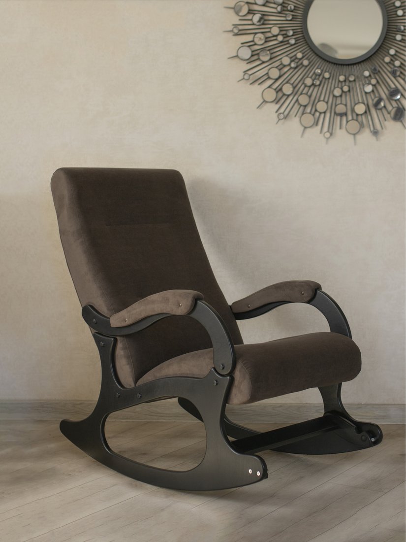 

Кресло-качалка Mio Tesoro Бастион-32 (велюр коричневый/черный)