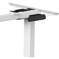 Стол WellDesk Prime 1300x675х18 с электроприводом (белый/сосна аланд полярная)