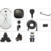 Душевая кабина Domani-Spa Delight Slim 99 High 90x90 DS01DS99HWM00.Gt-Black