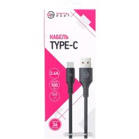 Кабель Digital Part TC-307 USB Type-A - USB Type-C (1 м, черный)
