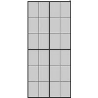 Стеклянная шторка для ванны Teymi Helmi 90x200 T00301 (прозрачное стекло/черный матовый )