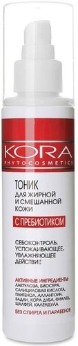  Kora Тоник для лица Для жирной и комбинированной кожи с пребиотиком 150 мл