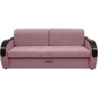 Диван Сириус Лидер-6 ППУ 225x110 (Eva 14 велюр темно-розовый)