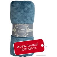 Плед Tex Republic Elite Клетка Фланель Евро 93389 (синий)