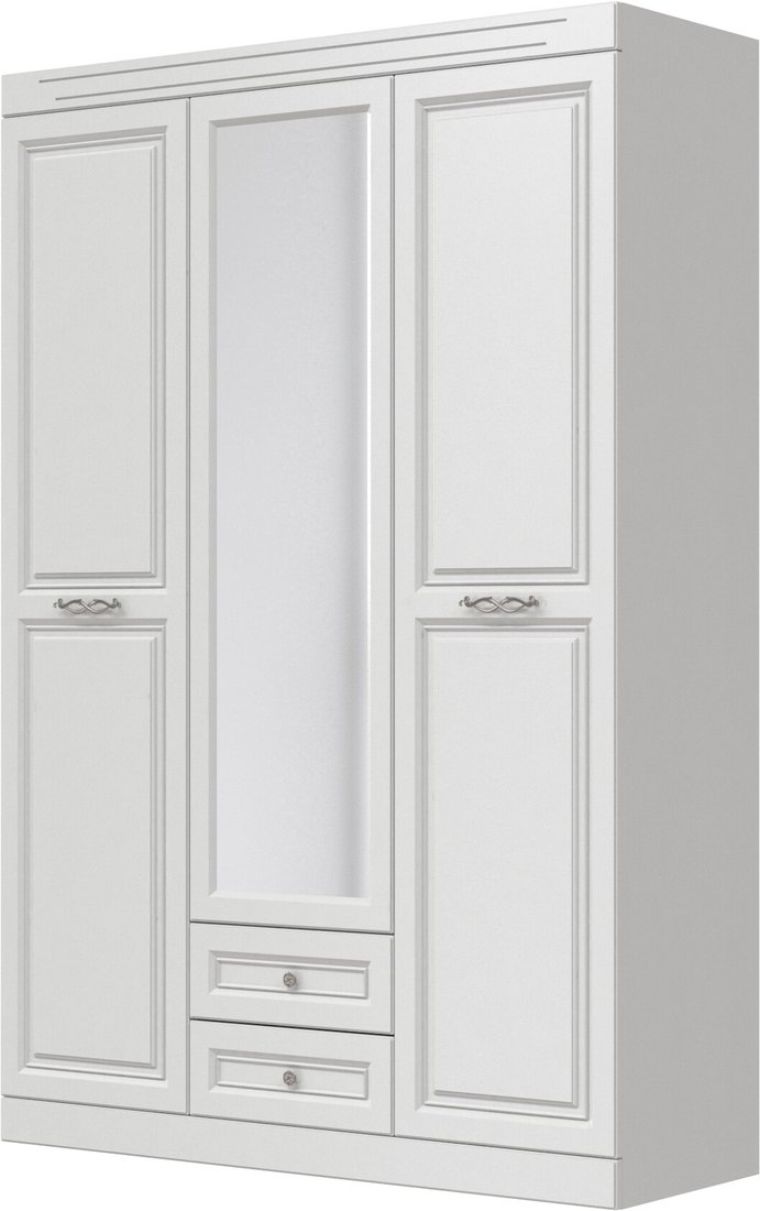 

Шкаф распашной Bravo Мебель Олимп Лак ШР-3 (белый/белый)