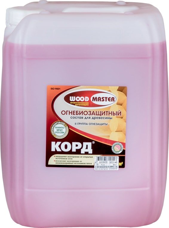 

Антипирен Woodmaster Корд (23 кг)
