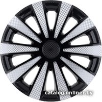 Набор колпаков на диски АКС – авто Карат 15 40192 (серебристый/черный)