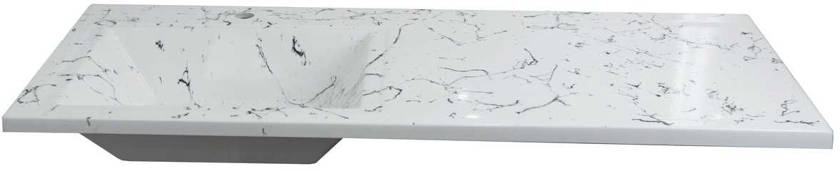 

Умывальник Marko Марсал 120 L (белый мрамор)