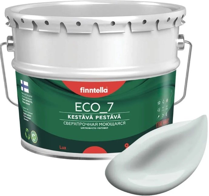 

Краска Finntella Eco 7 Islanti F-09-2-9-FL066 9 л (серо-голубой)