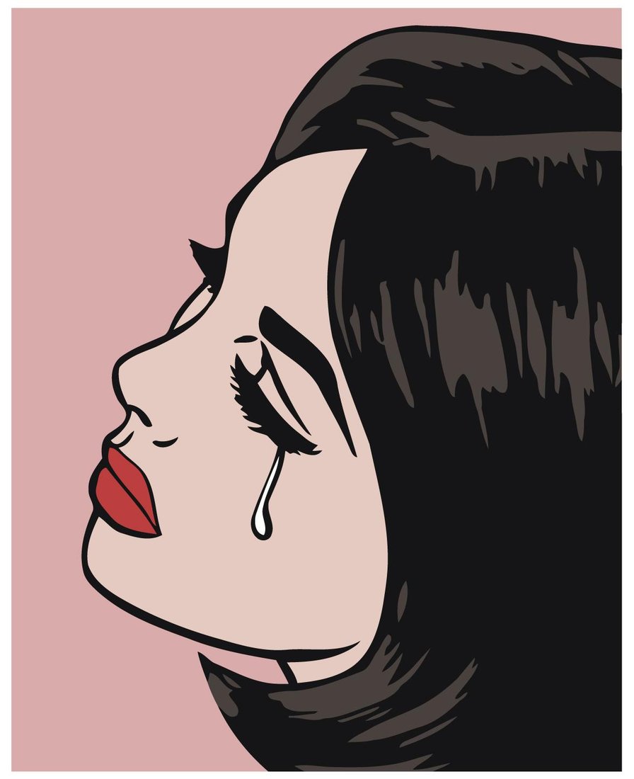 

Картина по номерам SLAVINA Плачущая девушка Поп-арт PA27