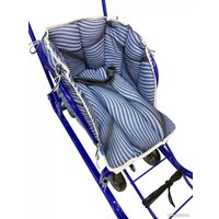 Сиденье для санок Сиденье Уют Матрас для санок (черный/голубой)